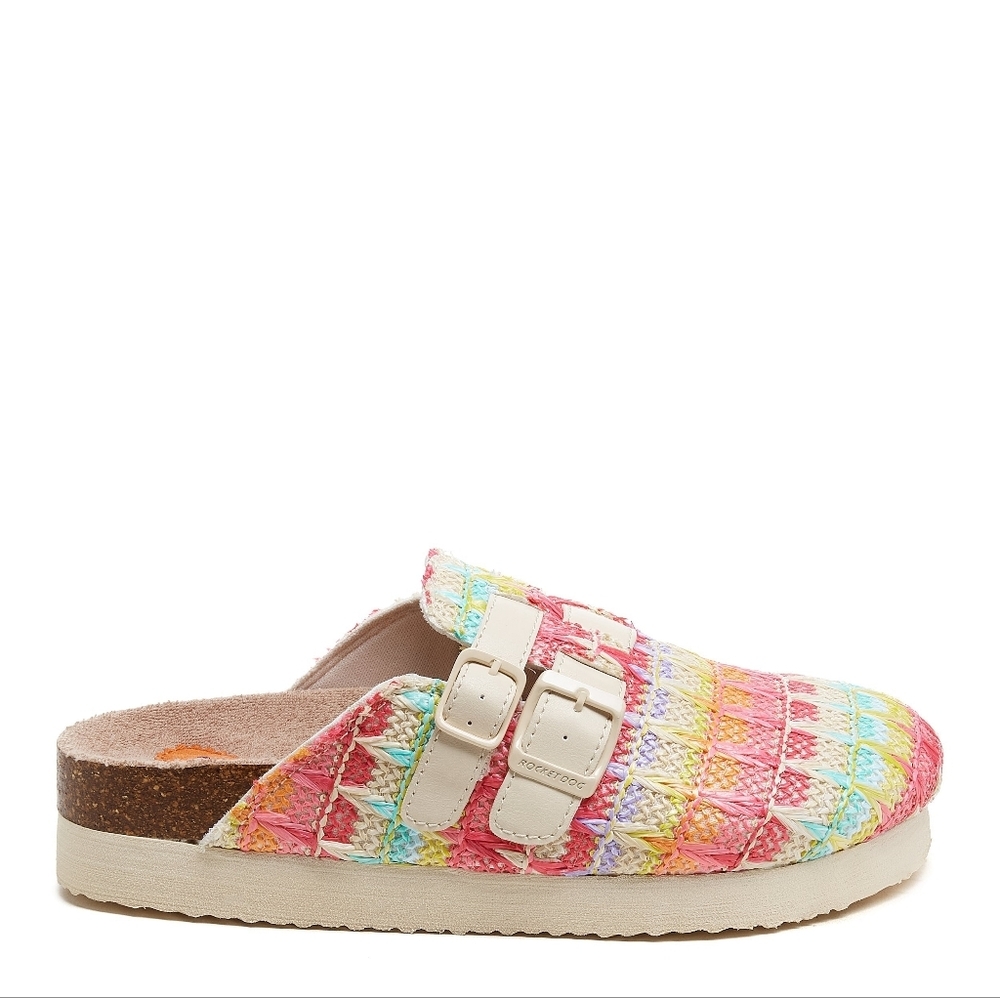 NWOT Rocket Dog's Abel Plus Pink Multi Clogs Sz. 8